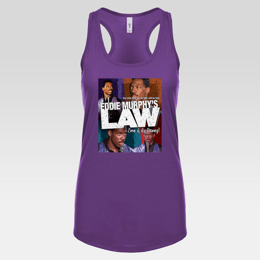 DK150: Eddie Murphy's Law - Ladies Racerback Tank