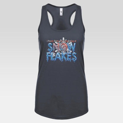 DK157: Shattered Snowflakes - Ladies Racerback Tank