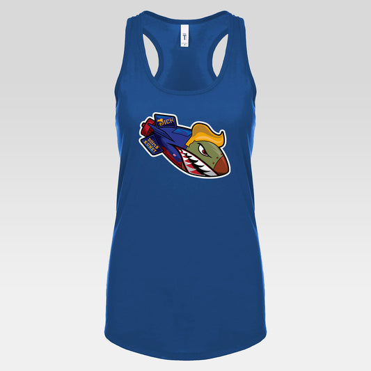 DK182: Dickold Trump - Ladies Racerback Tank
