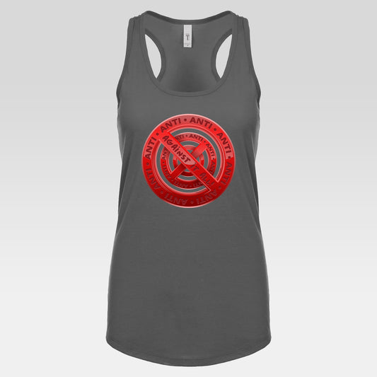 DK183: Anti Anti - Ladies Racerback Tank