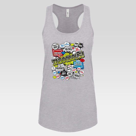 DK187: Taboolous! - Ladies Racerback Tank