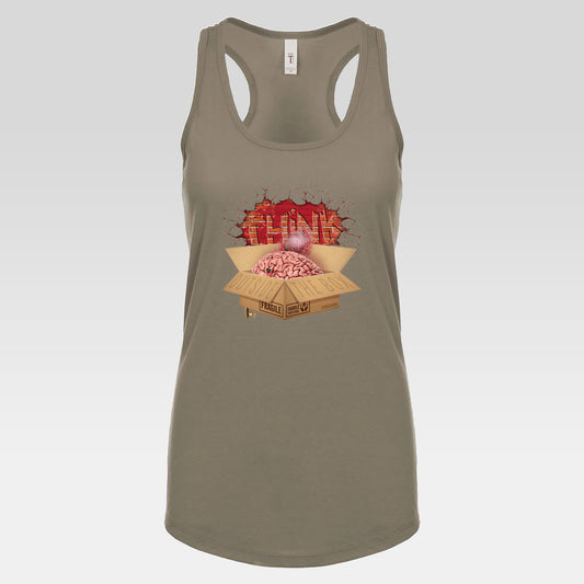 DK194: Think Outside The Box - Ladies Racerback Tank