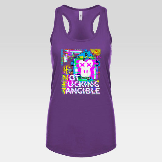 DK195: NFT Chumpanzees - Ladies Raceback Tank