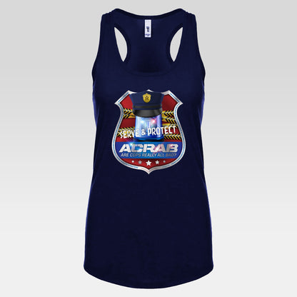 DK210: A.C.A.B. (Cops Edition) - Ladies Raceback Tank