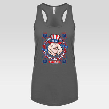 DK220: Hey You! Yeah, You! - Ladies Raceback Tank