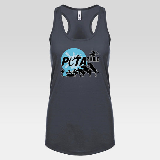 DK226: Peta-phile - Ladies Racerback Tank