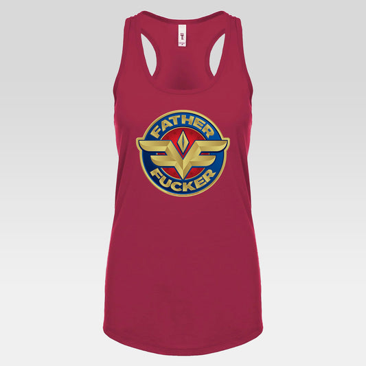 DK234: MF'in Fatherfuckers (HER Edition) - Ladies Racerback Tank