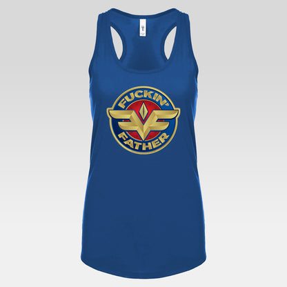 DK234: MF'in Fatherfuckers (HIS Edition) - Ladies Racerback Tank