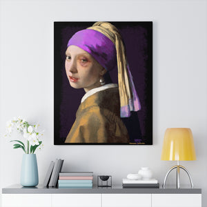 DK18: Girl With A Black Eye - Gallery Wrapped Canvas