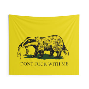 DK14: Honey Badger Don't Give A Fuck - Indoor Wall Tapestry