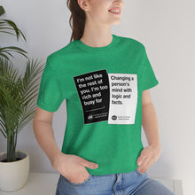 Load image into Gallery viewer, DK180: Humans Against Humanity (Logic &amp; Facts Edition) - Unisex Short Sleeve
