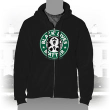 Load image into Gallery viewer, DK2: We&#39;ll Take Our Coffee Black - Unisex Zipper Hoody
