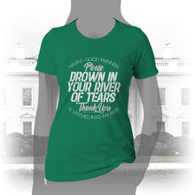 Load image into Gallery viewer, DK90: Please &amp; Thank You (Drown In Your River of Tears) - Women&#39;s Short Sleeve
