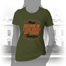 Load image into Gallery viewer, DK90: Please &amp; Thank You (Drown In Your River of Tears) - Women&#39;s Short Sleeve
