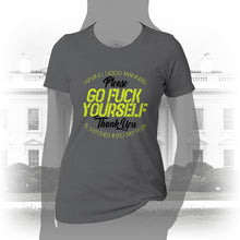 Load image into Gallery viewer, DK90: Please &amp; Thank You (Go Fuck Yourself) - Women&#39;s Short Sleeve
