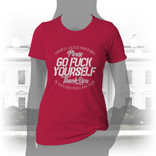 Load image into Gallery viewer, DK90: Please &amp; Thank You (Go Fuck Yourself) - Women&#39;s Short Sleeve
