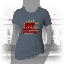 Load image into Gallery viewer, DK126: Devolution Revolution - Women&#39;s Short Sleeve
