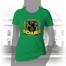 Load image into Gallery viewer, DK54: Power of the Schulz - Women&#39;s Short Sleeve
