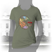 Load image into Gallery viewer, DK107: Don&#39;t RISK Global Domination - Women&#39;s Short Sleeve
