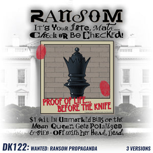 DK122: Wanted: Ransom Propaganda (Ransom Edition) - Women's Short Sleeve