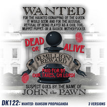 Load image into Gallery viewer, DK122: Wanted: Ransom Propaganda (Wanted Edition) - Women&#39;s Short Sleeve
