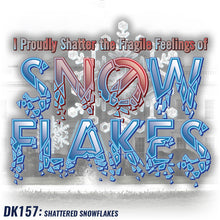 Load image into Gallery viewer, DK157: Shattered Snowflakes - Women&#39;s Short Sleeve
