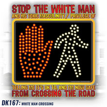 Load image into Gallery viewer, DK167: White Man Crossing - Men&#39;s Short Sleeve
