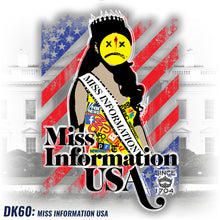 Load image into Gallery viewer, DK60: Miss Information USA - Women&#39;s Short Sleeve
