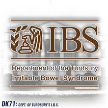 Load image into Gallery viewer, DK71: Dept. of Turdsury&#39;s IBS - Men&#39;s Short Sleeve
