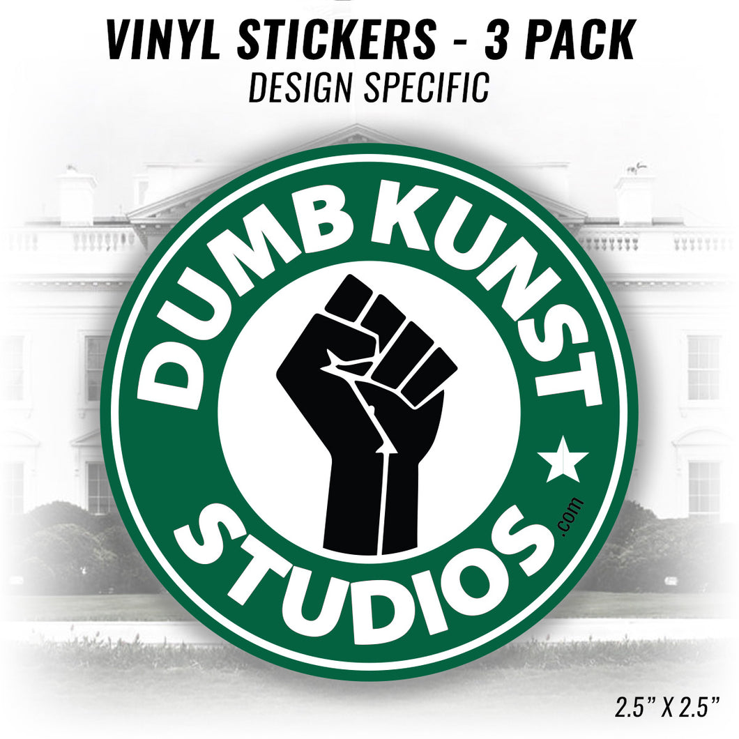 DK2: We'll Take Our Coffee Black - Vinyl Sticker 3pk