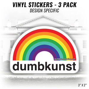 DK16: Dumb Kunst Under The Rainbow - Vinyl Sticker 3pk