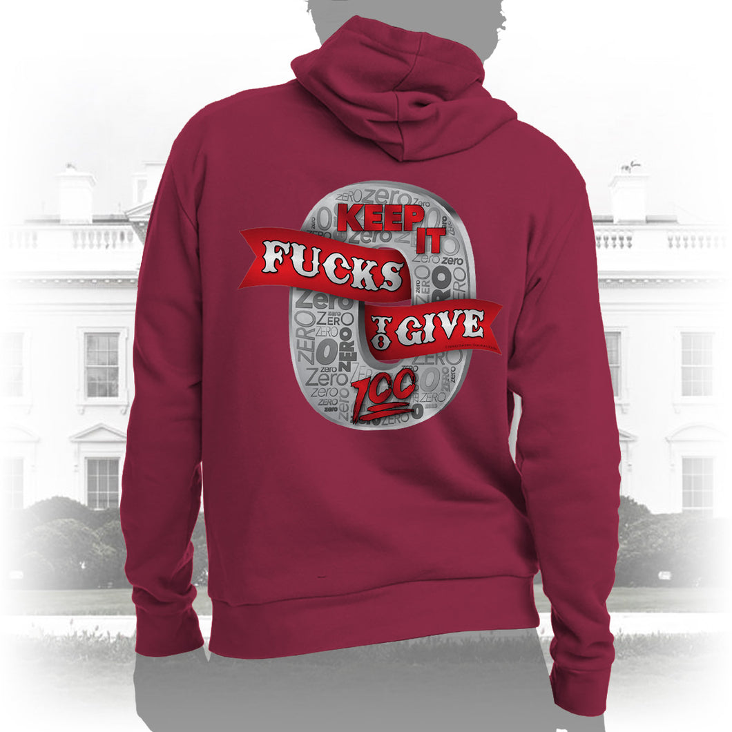 DK100: Zero Fucks To Give (Silver Edition) - Unisex Pullover Hoodie