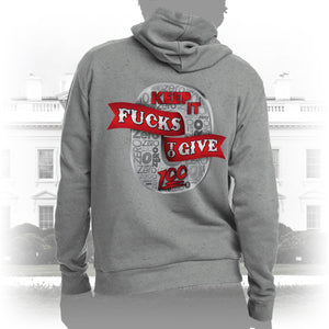 DK100: Zero Fucks To Give (Silver Edition) - Unisex Pullover Hoodie