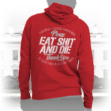 Load image into Gallery viewer, DK90: Please &amp; Thank You (Eat Shit and Die) - Unisex Pullover Hoodie
