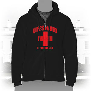 DK42: LIFESHARD - Little Beach - Unisex Zipper Hoodie