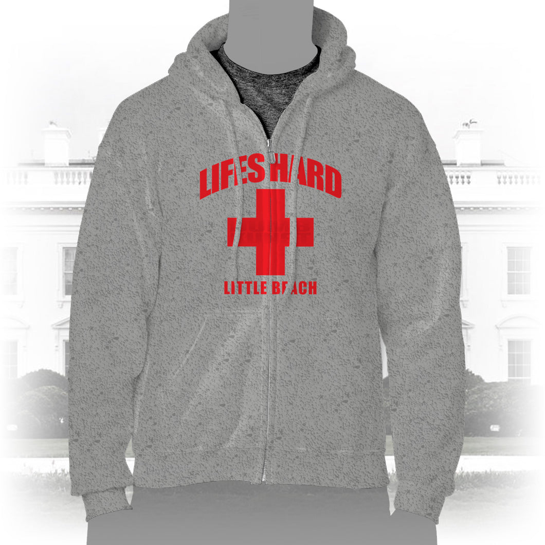 DK42: LIFESHARD - Little Beach - Unisex Zipper Hoodie