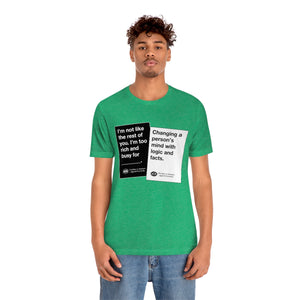 DK180: Humans Against Humanity (Logic & Facts Edition) - Unisex Short Sleeve